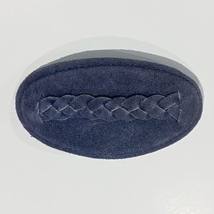 Vintage 1980’s 90’s Navy Leather Hair Barrette 🔥